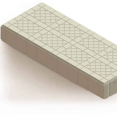 Polytoon 4' x 12' x 16" Dock Section